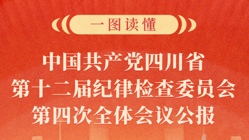 一图读懂丨中国共产党四川省第十二届纪律检查委员会第四次全体会议公报