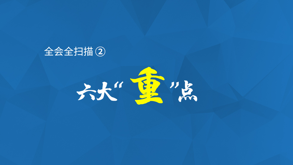 海报 | 全会全扫描②六大“重”点