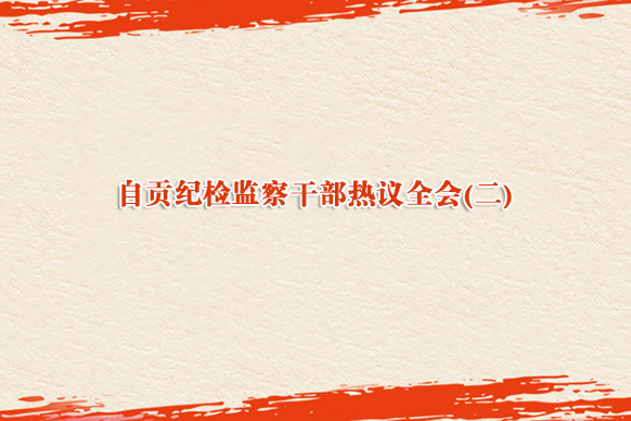 自贡纪检监察干部热议全会(二)